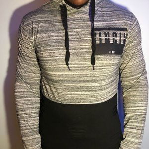 Long-sleeve graphic hoodie